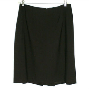 Alex Marie Womens 22W Brown Skirt Wool Blend Lined